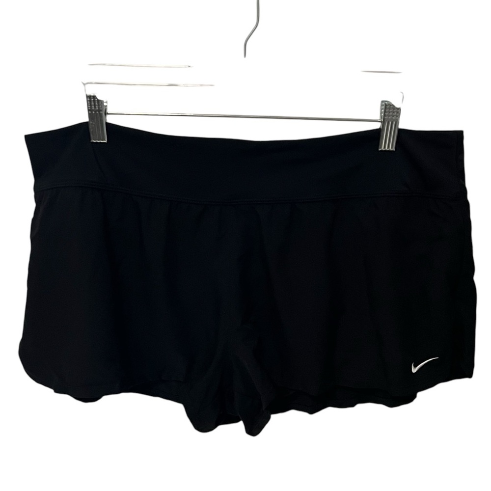 Nike Athletic Running Lined Black Shorts Women's Size XL Preowned